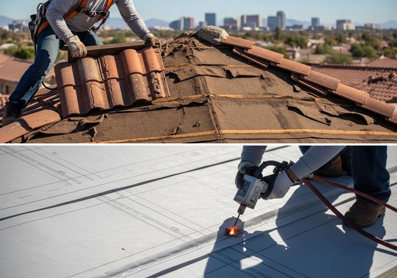 Failing underlayment Ahwatukee