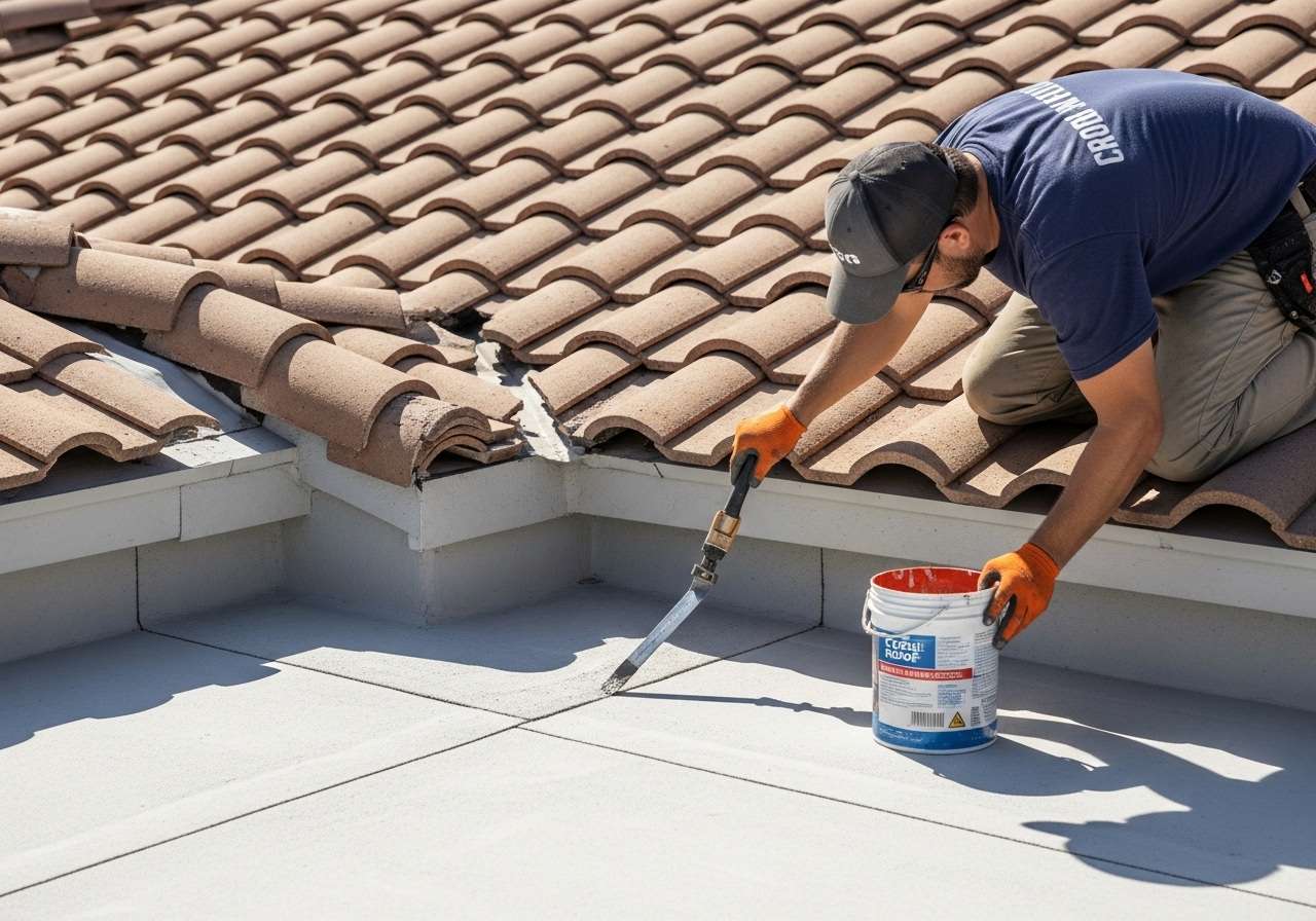Tile roof repair in Alta Mesa