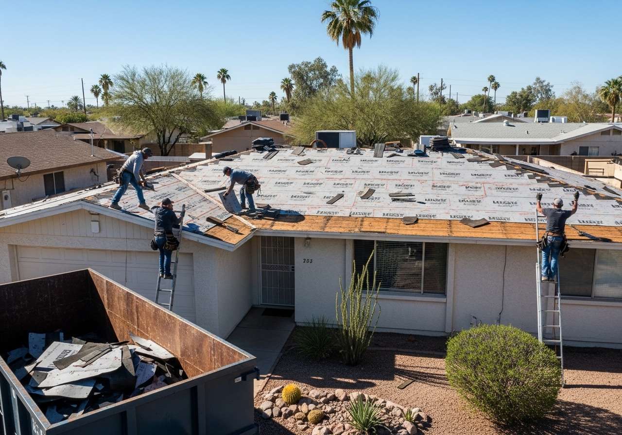 Tile roof repair in Civano
