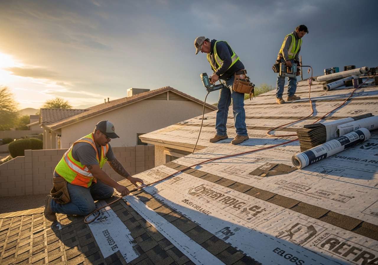 Roof replacement in Fountain of the Sun