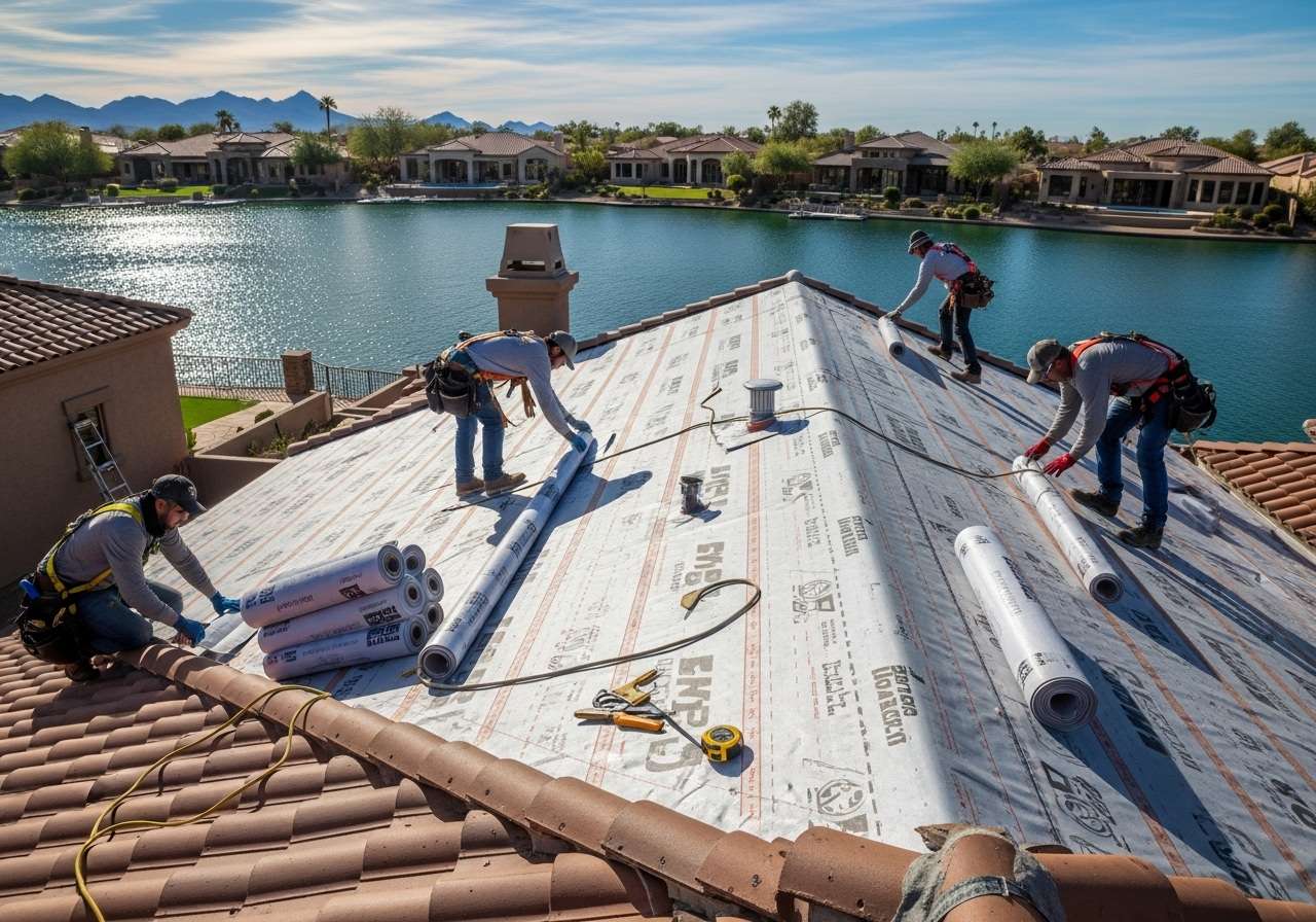 Tile roof repair in Red Mountain Ranch