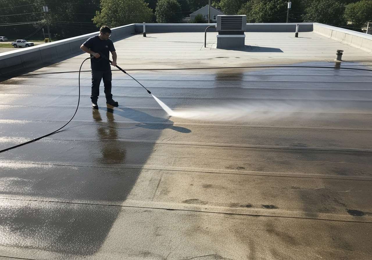 Roof prep and sealing process