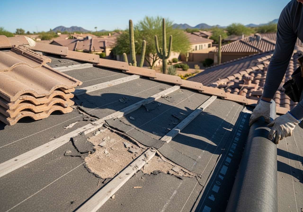 Sabino Canyon HOA approved roofing