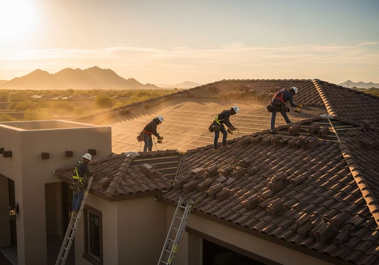 Tile roof repair in Surprise
