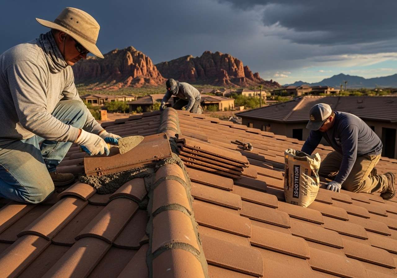 Roof replacement in The Groves Mesa
